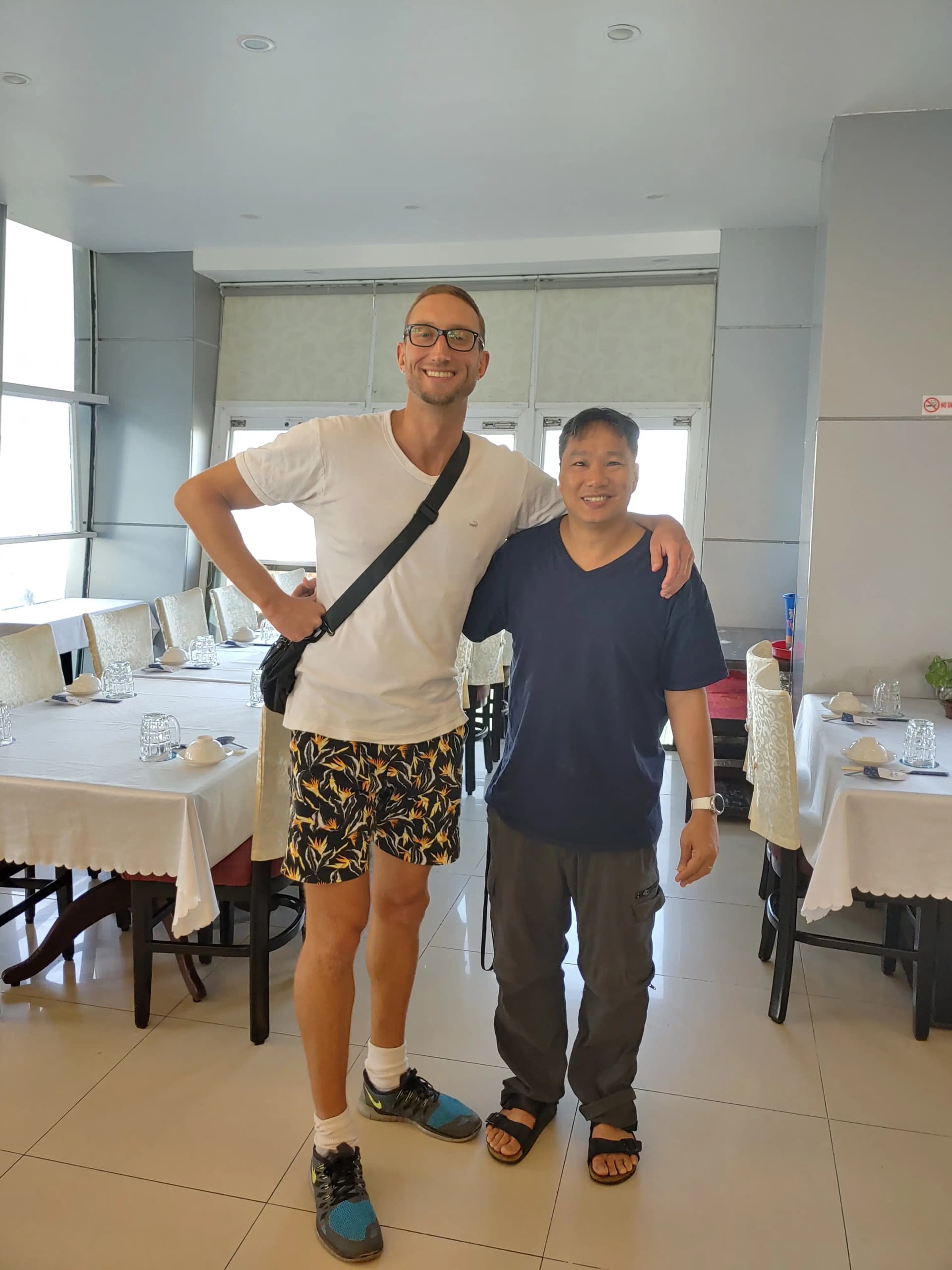George and Hai, the founders of GTA Pong